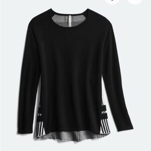 Teeberry And Weave Stitch Fix Juliah Plaid Black White Sweater Size XS